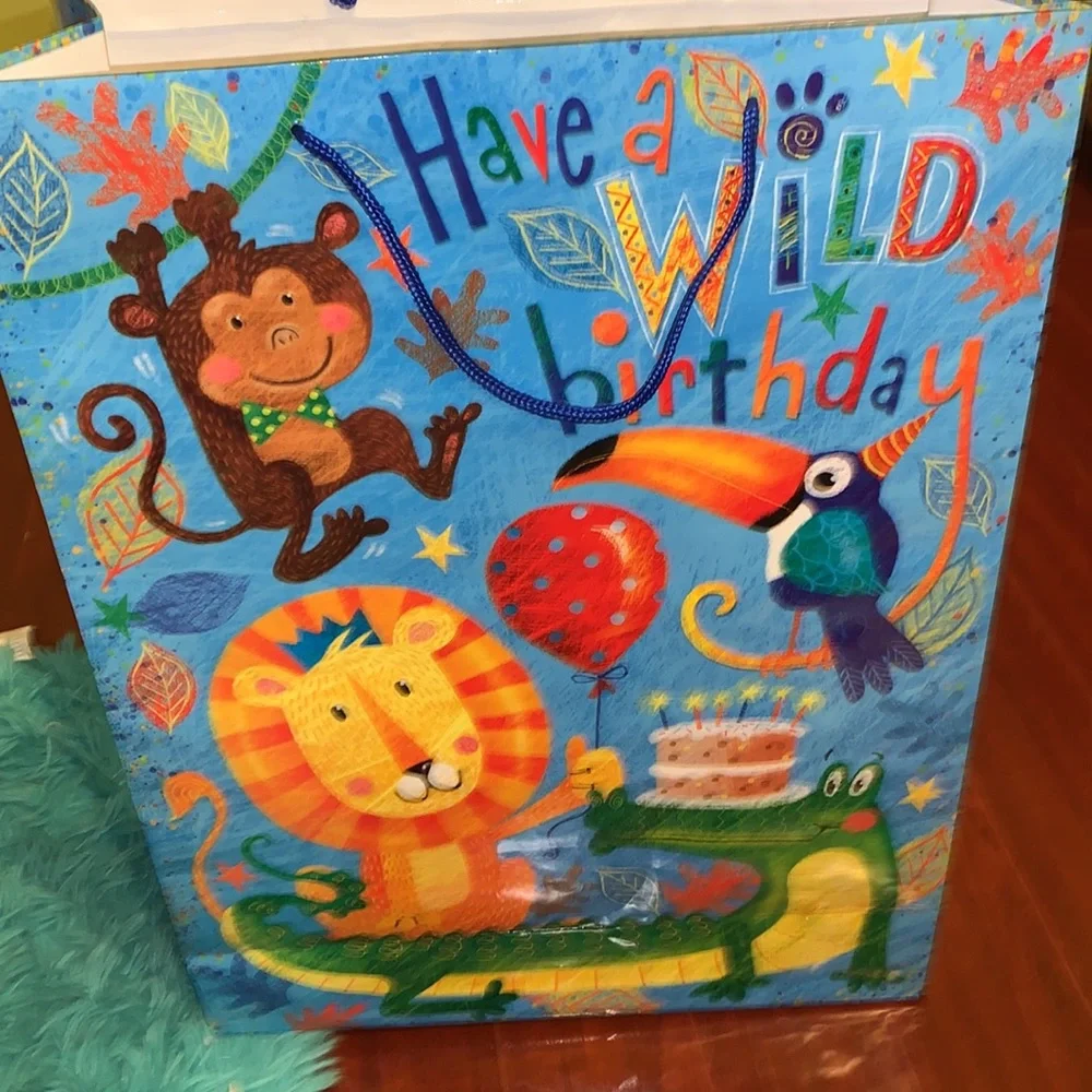 2 viola&1 hallmark large birthday gift bags